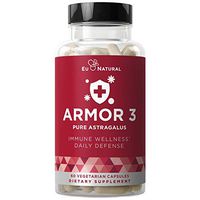 Armor 3 Astragalus Pure 1000 MG – Healthy Immunity Function, Stress Support, Potent Strength for Seasonal Protection – Full-Spectrum & Standardized – 60 Vegetarian Soft Capsules