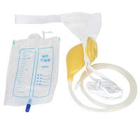 Urine Catheter Bags, Silicone Urine Collector Wearable Urinal System Can Prevent Backflow-No Spill, No Smell,No Mess (Men Normal Type)