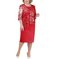 Elegant Lace Floral Embroidered Pencil Dresses Half Sleeve Bodycon Evening Party Dress Knee Length