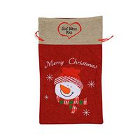 VAbBUQBWUQ Heart Jar Santa Clause Drawstring Candy Goody Toy Gift Stocking Bag Holiday Wrapping Party Favors Presents Decorations