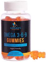Omega 3 6 9 Gummies Extra Strength Essential Fatty Acid Supplement - Perilla Oil 369 EFA Gummy - Best Vegan Plant-Based Heart and Health Support, Non-GMO & Gluten Free - 60 Gummies