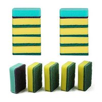 Miao jie Scrub Sponge-3 Packs 15 Counts Scouring Pad-Sponge Pad-Cleaning Sponge -for General Kitchenware