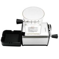 Spespo Automatic Cigarette Injector Machine with Funnel and Ashtray -Silver