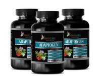 Brain Health Supplement - ADAPTOGEN Premium Complex (ASHWAGANDHA Astragalus MACA) - amla Fruit Capsules - 3 Bottles 180 Vegetable Capsules