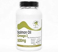 Salmon Oil Omega 3-500mg ~ 200 Capsules - No Additives ~ Naturetition Supplements