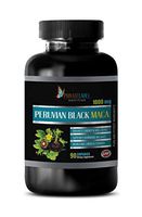 Stamina Supplements Women - Peruvian Black MACA 1000 MG - Pure and Potent Ingredients - Peruvian maca Supplements - 1 Bottle 90 Vegetable Capsules