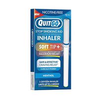 Quit Smoking Aid Oxygen Inhaler + Soft Tip Chewable Filter to Help Curb Cravings, Nicotine Free Non-Addictive Stop Smoking Support & Oral Fixation Relief (1 Pack, Menthol)