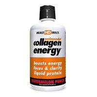 High-Energy Liquid Collagen | AminoSculpt Collagen Energy | 30 Fl Oz | Watermelon Punch | Supports Focus and Clarity | Boosts Daytime Energy | Better for Hair, Skin and Nails