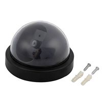 DealMux plástico em forma de cúpula interior da bateria exterior Desenvolvido luz vermelha intermitente de segurança falso Câmara Preto