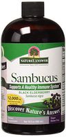 Nature's Answer Sambucus Dietary Supplement, Original For Daily Immune and Antioxidant Support | Made in the USA | Alcohol-Free, Gluten-Free & Vegan 16oz