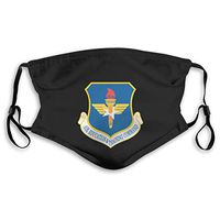 Air Education And Training Command Adult Men Women Mask, Equipped With Two Replaceable Protective 5-layer Activated Carbon Filters, M-shaped Nose Clip Mask