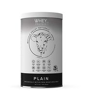 Whey Protein Powder - 16 oz - Grass-Fed - Plain - Gluten-Free with Probiotics and Amino Acids - Natural Digestive Enzymes, Vitamin D