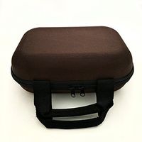 XL Large Zippered Padded Pouch Hard Carrying Case Protective Glass Storage for Pipes (Brown)