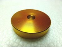 Technics SL 1200 Gold Color 45 RPM Record Turntable Adapter for 7" Vinyl