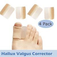 Fabric Toe Separators Pack of 4 Hallux Valgus Hammertoe Straightener Bunion Corrector and Relief with Toe Spacers