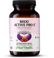 Maxi Health Active Pro-5 - Womens Probiotics - Yeast & Urinary Tract Health - 60 Capsules - Kosher