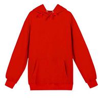 ✦HebeTop✦ Basic Sport Crewneck Pullover Hoodie Sweatshirts for Men Red