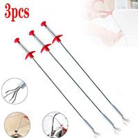 Spring Pipe Dredging Tool - Multifunctional Drain Snake Hair Cleaning Claw Catcher Drain Clog Remover Cleaning Tool（3pcs）