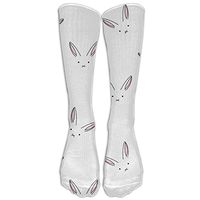 Cute Rabbit Nylon Afforable Compression Knee Socks Elasticity Gym For Adults Cartoon Knee Long Tube Crew Socks