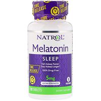Melatonin Vitamin B-6 Fall Asleep Faster Stay Asleep Longer 5 mg 100 Tablets