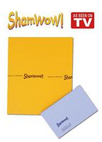The Original Shamwow - Super Absorbent Multi-Purpose Cleaning Shammy (Chamois) Towel Cloth, Machine Washable, Will Not Scratch (2 Pack: 1 Large Orange and 1 Small Blue)