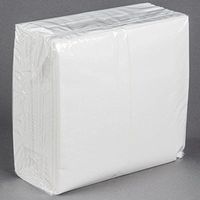 TableTop King Linen-Feel White 1/6 Fold Guest Towel - 100/Pack