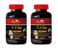 Mood Booster Supplements - L-5-HTP 377 MG - GRIFFONIA SIMPLICIFOLIA Extract - Sleeping aid Pills - 2 Bottles (120 Capsules)