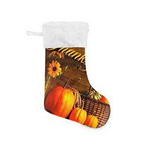 Personalized Christmas Stocking Thanksgiving Basket Pumpkin Decoration Santa Xmas Tree Decor Socks Gift Kids Fireplace/Restaurant/Hotel/Club/bar