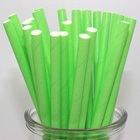 50Pcs Theme Paper Drinking Straws for Hawaii Beach Pool Party Wedding Decoration, 7.75 Inches Decorative Straws