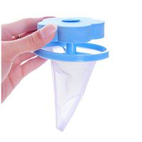 Loweryeah Flower-Type Household Reusable Washing Machine Floating Lint Mesh Bag(Blue) (Blue)