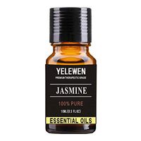 Yelewen Aromatherapy Jasmine Essential Oils 100% Pure Organic & Therapeutic Grade Scented Oils 10ml Perfect for Diffuser, Meditation, Relaxation, Sleep, Cosmetics, Soaps, Candles, Skin Care & More