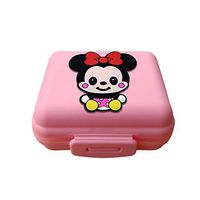 Minnie Mouse Pill Box Case Organizer Anime Portable Small Storage Box One Week Sealed Square Travel Seven Grid Color