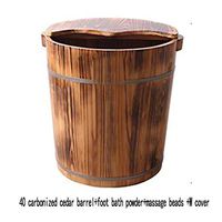 Feet Soaking Tub，Foot Basin Wooden Bucket，Thicken Wooden Tub，Foot Spa Wooden Tub，Wooden Wash Basin，Solid Wood Foot Washing Barrel (Color : B)