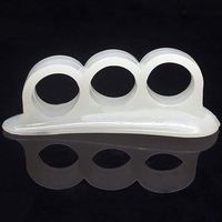 Grey990 2Pcs Silica Gel Toe Separators Alignment Bunion Pain Relief Feet Care Tools