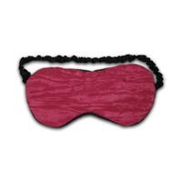 Relaxso Silk Therapeutics Eye Mask with Lavender, Chiffon Crinkle Fuchsia