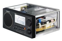 Sangean FM-Stereo RBDS / AM Digital Tuning Portable Receiver - Clear Cabinet (Institutional Model, No Alarm Function, No Auxiliary Input)