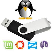16gb Multiboot USB Flash Drive, 8 Bootable Linux Systems. New 2017 64bit