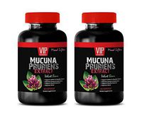 Mood Enhancing Supplements - MUCUNA PRURIENS Extract 350 MG - Nervous System Support Supplements - 2 Bottles 120 Capsules
