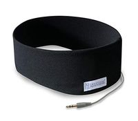 AcousticSheep SleepPhones Classic | Corded Headphones for Sleep, Travel, and More | The Original and Most Comfortable Headphones for Sleeping | Pitch Black - Breeze Fabric (Size S)