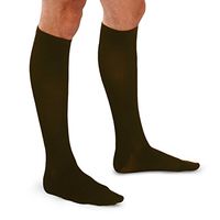 Therafirm Men's Trouser Socks - 20-30mmHg Moderate Compression Dress Socks (Brown, Small)