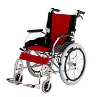 Oceanindw Lightweight Wheelchair - Self-propelled Portable Transit Travel Chair with Folding Backrest and Handle Brakes, Adjustable Foot Pedal, seat Belt