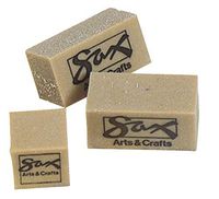 Sax Gum Art Erasers, 2 x 1 x 1/2 Inches, Brown, Pack of 12 - 438476