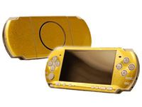 Brushed Gold - Air Release Vinyl Decal Faceplate Mod Skin Kit for Sony PlayStation Portable 3000 Console by System Skins