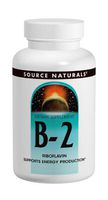 Source Naturals Vitamin B-2 Riboflavin 100 mg Supports Energy Production - 250 Tablets
