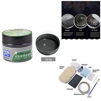 Leather Restoration Cream,Colored Leather Repair Kit,Leather Repair Fluid for Auto Seat Sofa Coat Holes Scratch Cracks Rips Furniture,Handbag,Jacket Restorer,Leather Refurbishing Cleaner(50g) (Gray)
