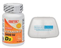 Biosource Nutrition Pill Pack in Bundle with Vegan Vitamin D 2400 IU 90 Tablets by Deva Nutrition