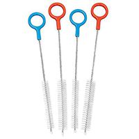 Heavy Duty Straw Cleaning Brushes Set of 4 - For Long Reusable Drinking Straws and Hard to Clean Areas