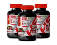 antioxidant Supplement for Women - Organic Greens Complex with Veggies, Greens, Fruits - Raspberry Vitamins - 3 Bottles 180 Tablets