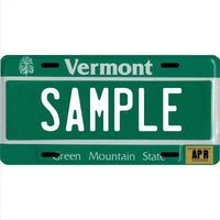 Custom Personalized Metal License Plate Your Name Your State - Choose from All 50 States (Vermont, 6" x 12" Standard Thickness (.030"))