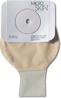 Cymed Inc Platinum Colostomy/Ileostomy Drainable Pouch with Microskin Barrier and MicroDerm Plus Washer 1-3/8" Opening, Clear (Box of 10 Each)
